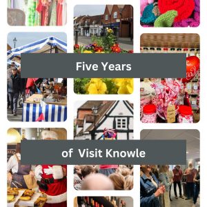 A montage of images showing the work of Visit Knowle over the last 5 years