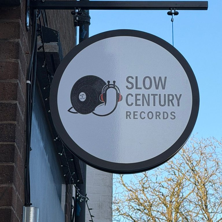 Slow Century Records Sign
