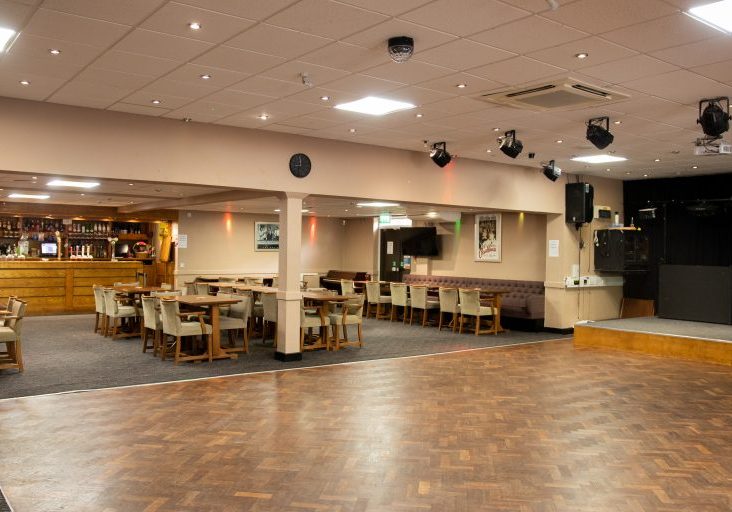 Main room Knowle British Legion The dance floor and seating area at Knowle British Legion